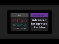 Part 7: Advanced Joomla and Astroid Article Integration