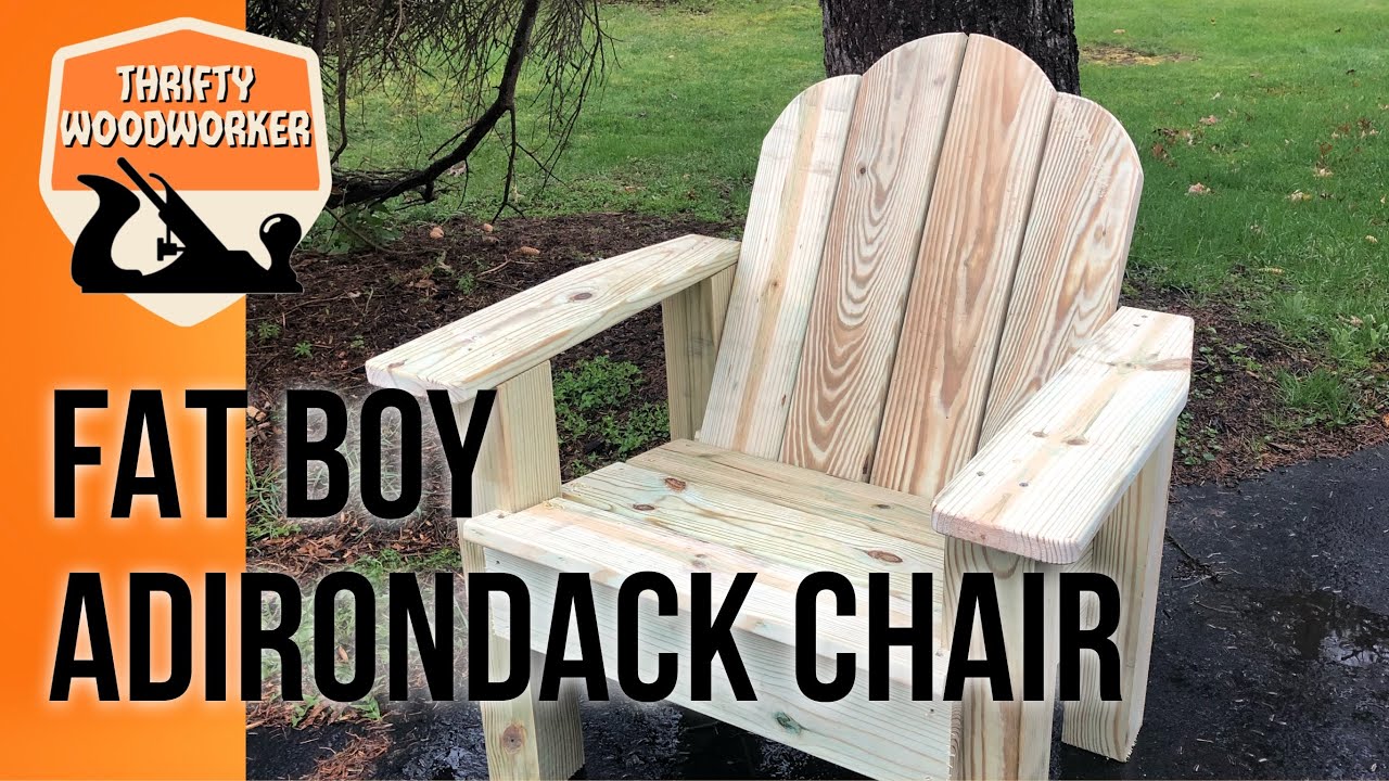 Big Boy Adirondack Chair - YouTube