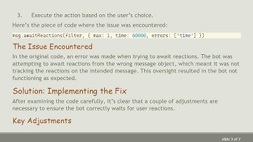Solving the Awaiting a Reaction Issue in Discord.js V12