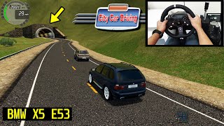 City Car Driving - BMW X5 E53  | Logitech G920 Steering Wheel Gameplay