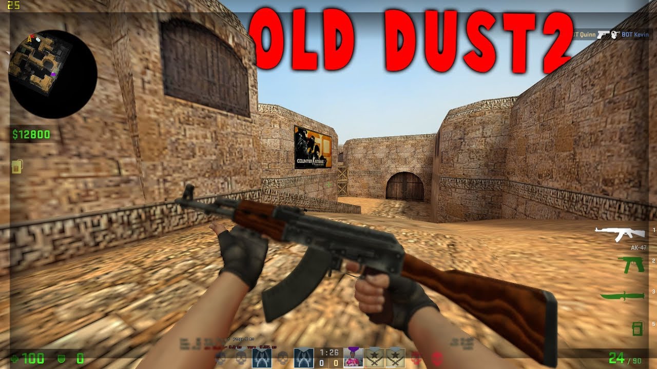 CS 1.6 DUST2 MAP IN CS:GO : OLD de_dust2 History of Dust2