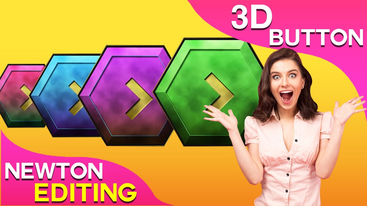 How To make 3d Buttons In Photoshop - YouTube