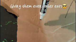 Making a wolf mask pt.1!!#therian #craft 