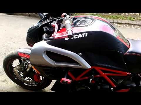Modifikasi Honda Mega Pro Jadi Ducati Diavel