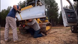 Flipping Cutting Edges And Grading With The Dozer