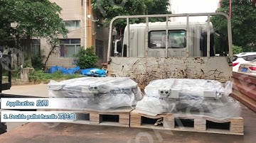 Telescopic fork| Forklift attachment: Handle double pallets at same time and for double-deep shelves