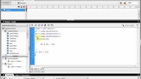 Digital Clock in Flash