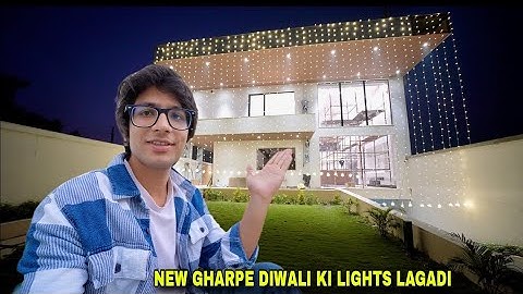 New Gharpe 😍 Diwali Ki Lights Lagadi 😱 || Sourav Joshi vlogs