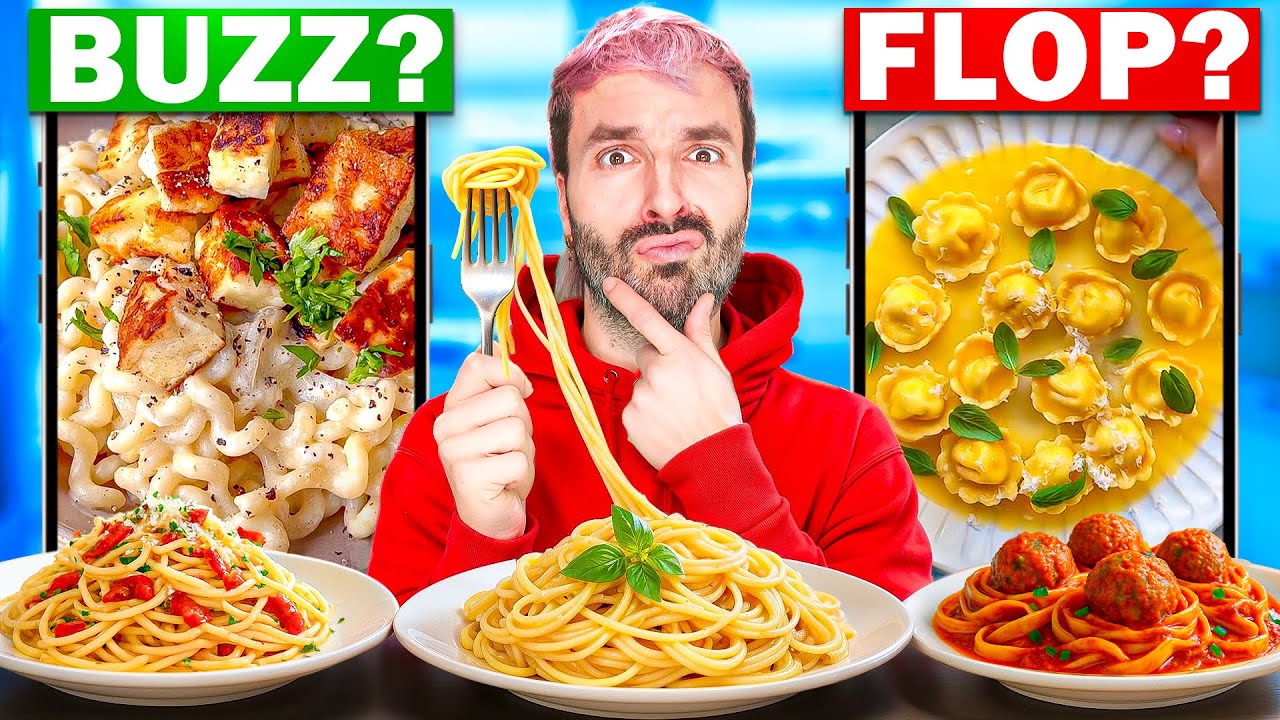 Je teste les PÂTES les plus VIRALES de TikTok 🍝 pendant 1 SEMAINE