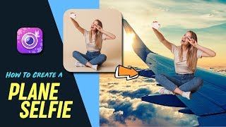 How To Create a Plane Selfie| Photo Editing Tutorial | YouCam Perfect #Shorts screenshot 2