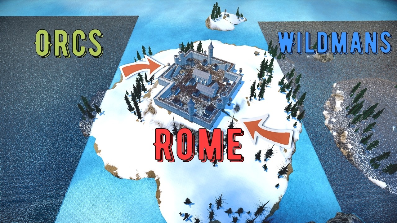 Isengard Orcs Vs Wildmans Vs Roman Generals - UEBS 2