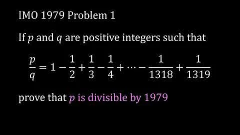 YOU can do this IMO PROBLEM | IMO 1979 Q1