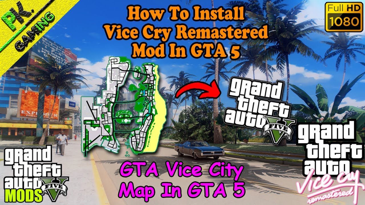 Vice City Remastered is a must-have mod for Grand Theft Auto 5, available  for download right now