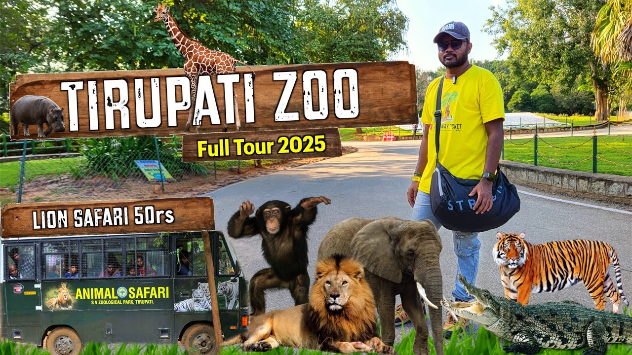 Tirupati Zoo Park | Sri Venkateswara Zoological Park Tirupati | Lion Safari 🐅 | Full Tour 2025
