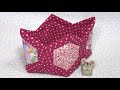六角形で作る💠菱形の小物入れ⭐️Rhombic mini basket 💠 made from hexagons⭐️