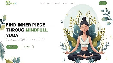 Create Yoga Website Using HTML & CSS | Step By Step Tutorial | Fast Code