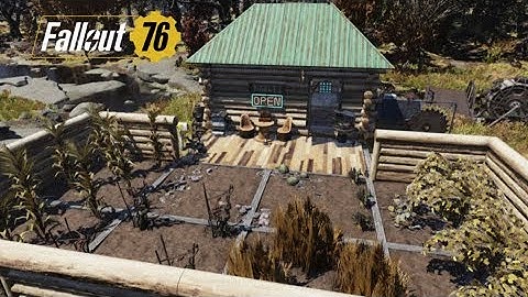 Fallout 76 - Log Cabin Mini Camp With Farm - Camp Build