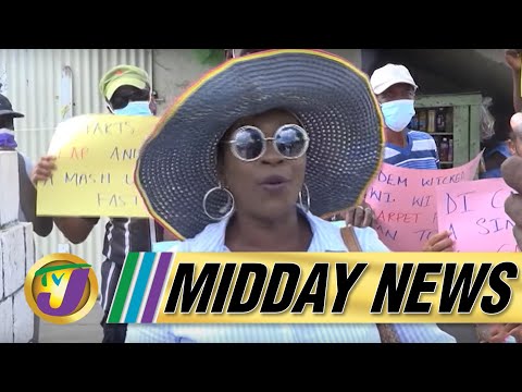 Protest Over Road Condition in St. Thomas | Jamaica Digital Currency | TVJ Midday News