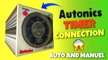 How to make autonics timer connection ATE-30S