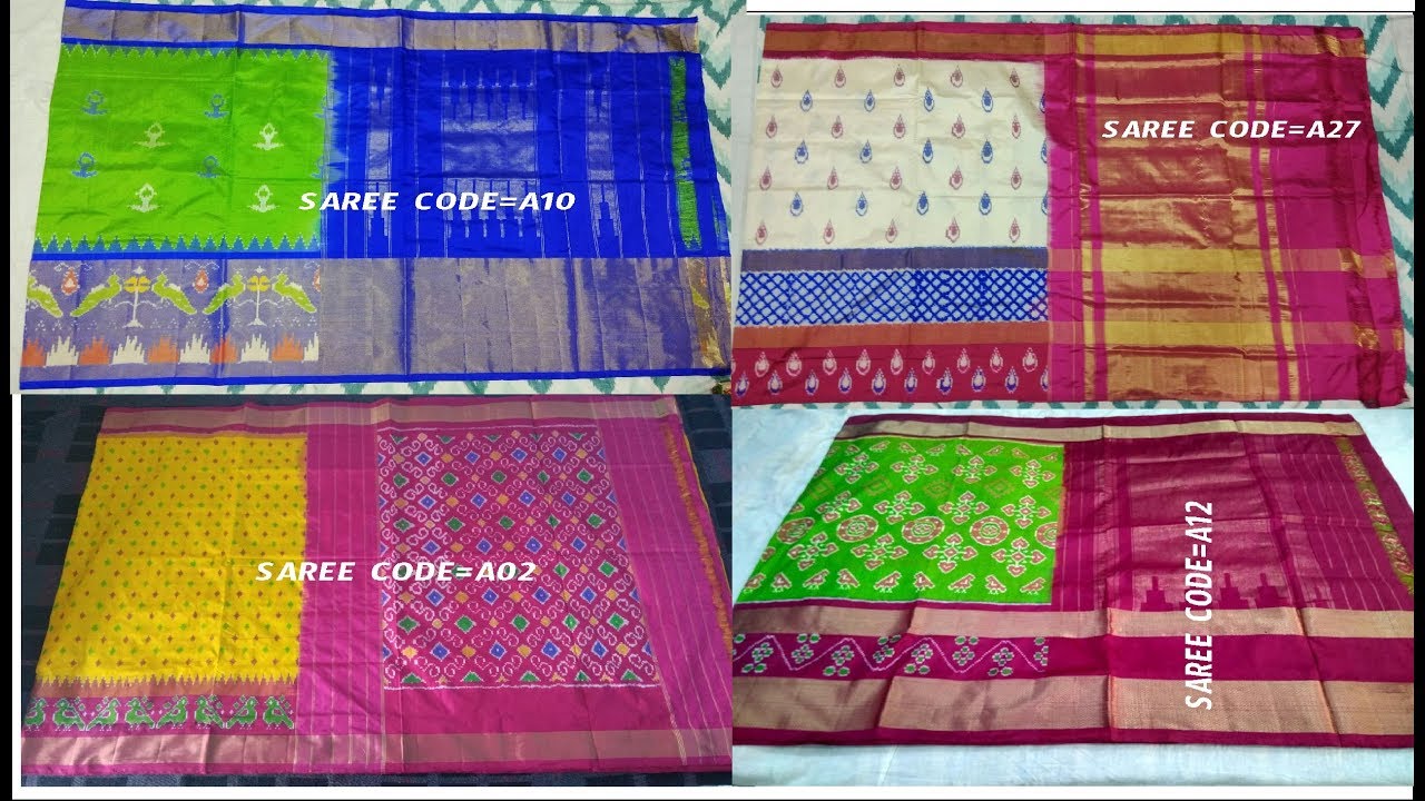 most popular pochampally ikkath silk sarees - part-2||pochampally ikkat ...