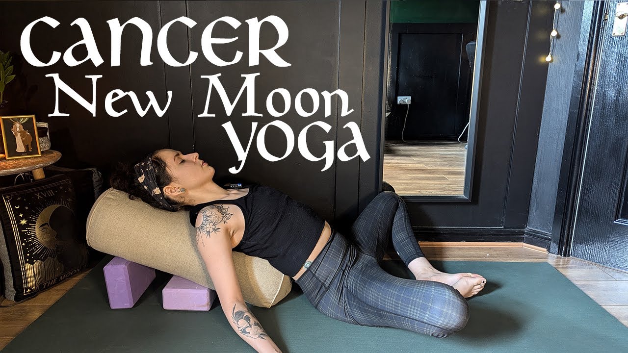 🌑 Cancer new moon Yoga: 🌊 To FILL YOUR CUP during emotional storms ♋