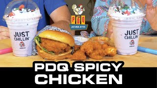 PDQ SPICY Chicken Sandwich, SPICY Chicken Nuggets & Cap'n Crunch Berry Shake | Fast Food Review by O-Town Review 3,792 views 3 years ago 6 minutes, 35 seconds