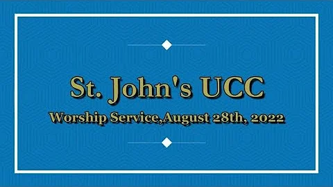 St. John's UCC Burton | Rally Day Service | August...