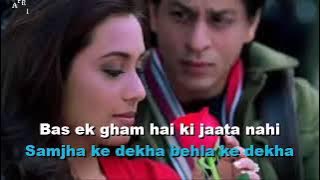 Kabhi Alvida Naa Kehna | OST - Kabhi Alvida Naa Kehna 2006 | (karaoke no vocal cowok) | Lyrics - Sh@