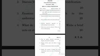 BSOC 110 December 2023 questions paper|#ignou#sociology#basoh#IGNOU sociology classes