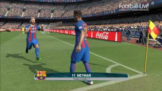Barcelona vs malaga | la liga 2016/2017 pes 2017 gameplay pc