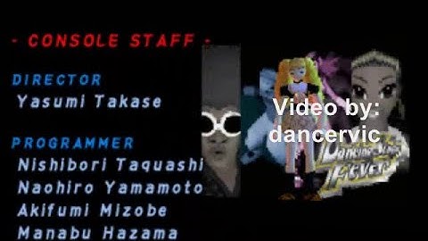 credits - "DS Fever" (PS1 Europe)