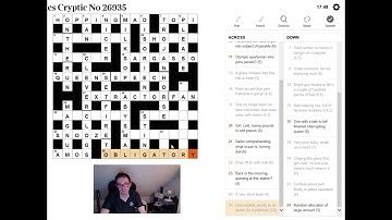 BEGINNER video:  Hunting for anagrams:  The Times: 15 Jan 18