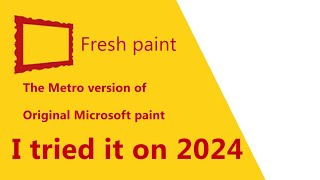 trying Microsoft Fresh paint! (Not Clickbait)