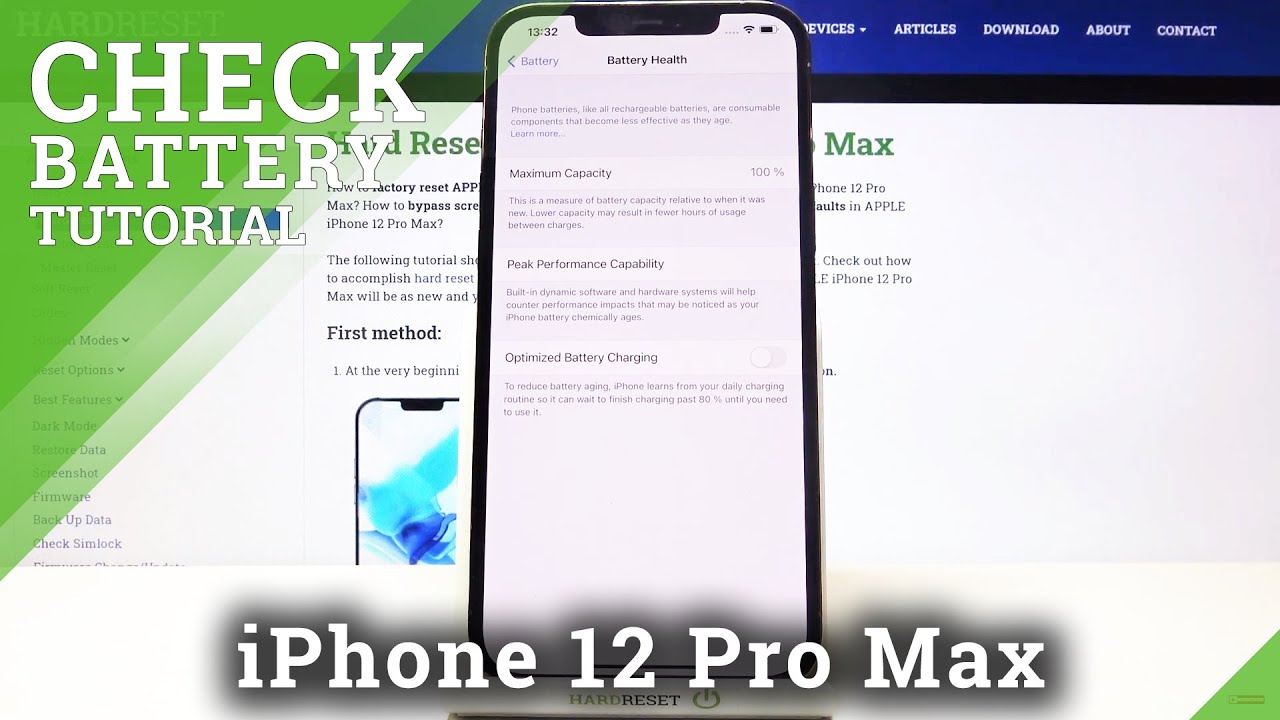 How to Enable Optimized Battery Charging on iPhone 12 Pro Max – Battery ...