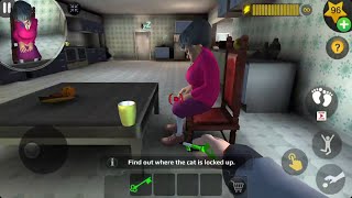Cat Sad Meow Scary Teacher 3D Video Prank Funny Escape screenshot 1