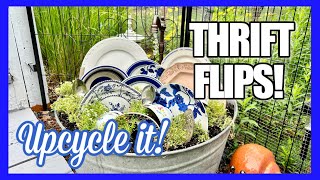 THRIFT FLIPS For Your HOME! DIY VINTAGE Washtub Dish Garden &amp; Other FUN Ideas!