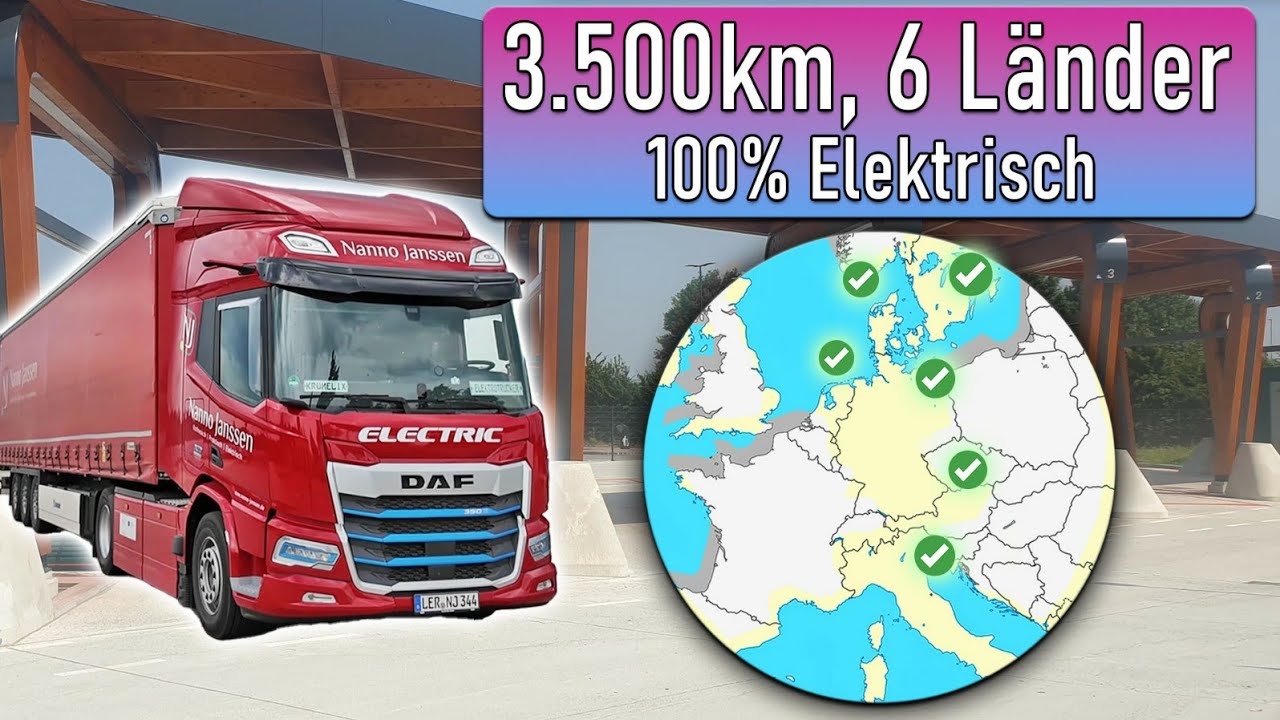 1 E-LKW, 6 Länder, 3500 km: So geht internationaler Fernverkehr in 2025