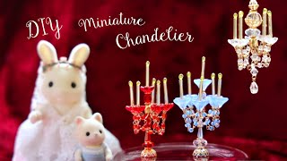 DIYミニチュアのシャンデリアを作る Dollhouse Miniature Chandelier