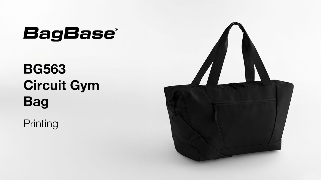 How to customise the BG563 Circuit Gym Bag with heat transfer | BagBase 