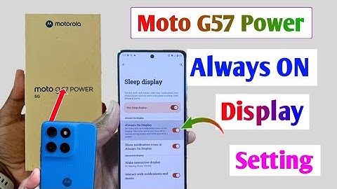Moto g57 power always on screen | how to always on display in moto g57 power 5g