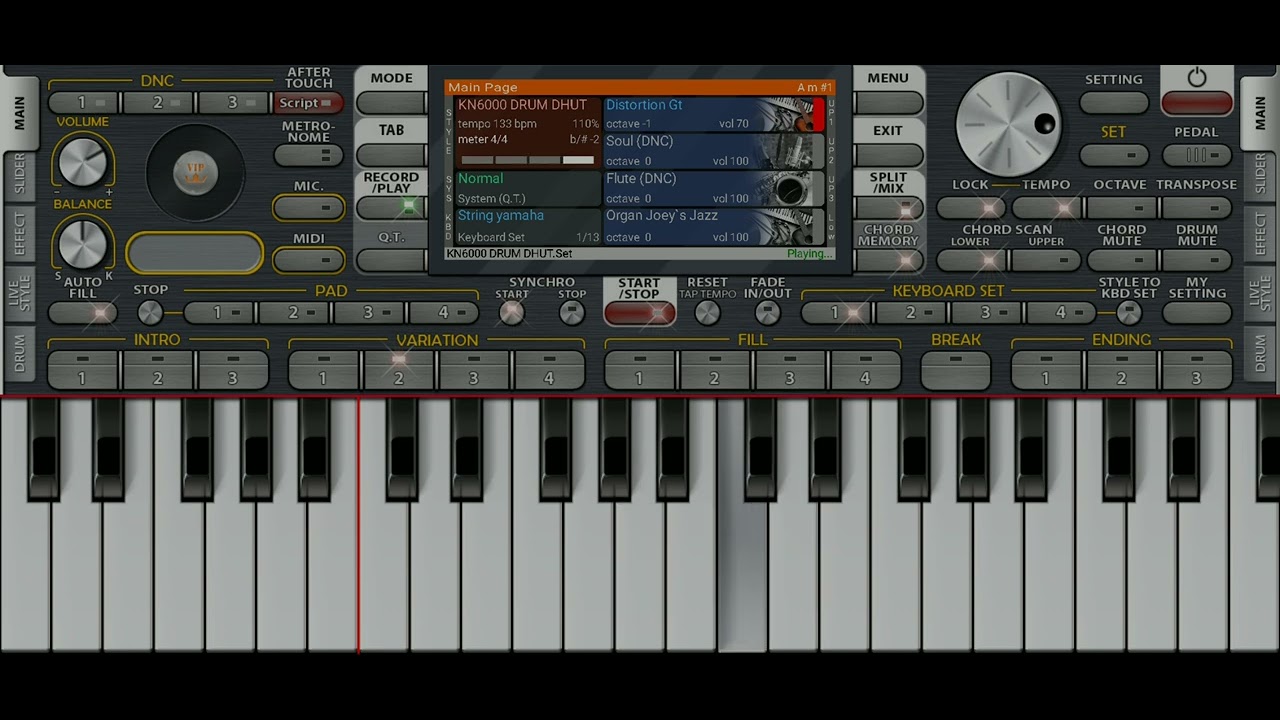 Karaoke Style dhut drum KN6000 (kerinduan) 