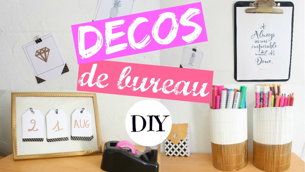 DIY #18 // Déco : un bureau customisé avec des pieds or - C by Clemence