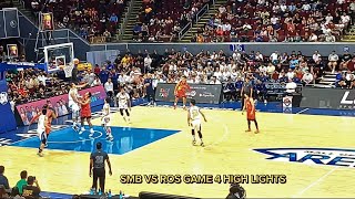 SMB VS ROS . ( Game 4 Semi finals) Tambak na nanalo pa. San miguel beermen advanced to Pba finals