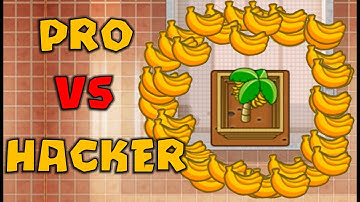 PRO VS HACKER - 100X HYPERSONIC BANANA FARM VS MONKEY LORD (Bloons TD Battles)