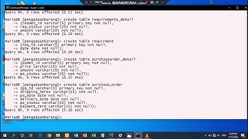 Tutorial Membuat Database di CMD dan Relasi tabel di MySQL Workbench #CMD #MySQL #Workbench