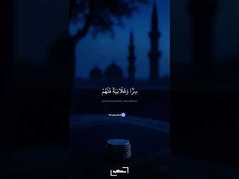 الذين ينفقون أموالهم بالليل والنهار سورة البقرة برواية خلف عن حمزة مصطفى إسماعيل Quran