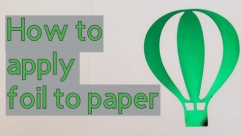 How to foil on paper - Starcraft foil no adhesive needed - laser printer foiling - paper foiling