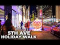 ✨NYC Christmas✨Walking 5th Avenue from 59th Street to Rockefeller Center (November 2021)