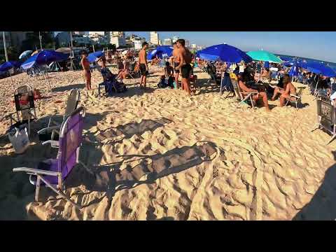 😮Really? BRAZILIAN??! | IPANEMA BEACH WALK 4K HDR | best beaches #beachwalk