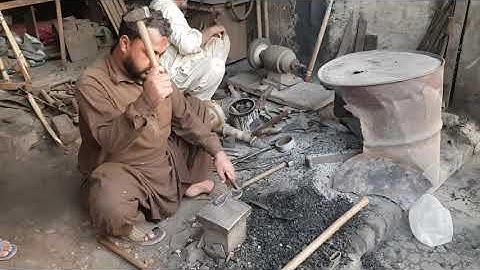 Forging Task Old Rusty Scissor Convert In To Knife With Amazing Skills